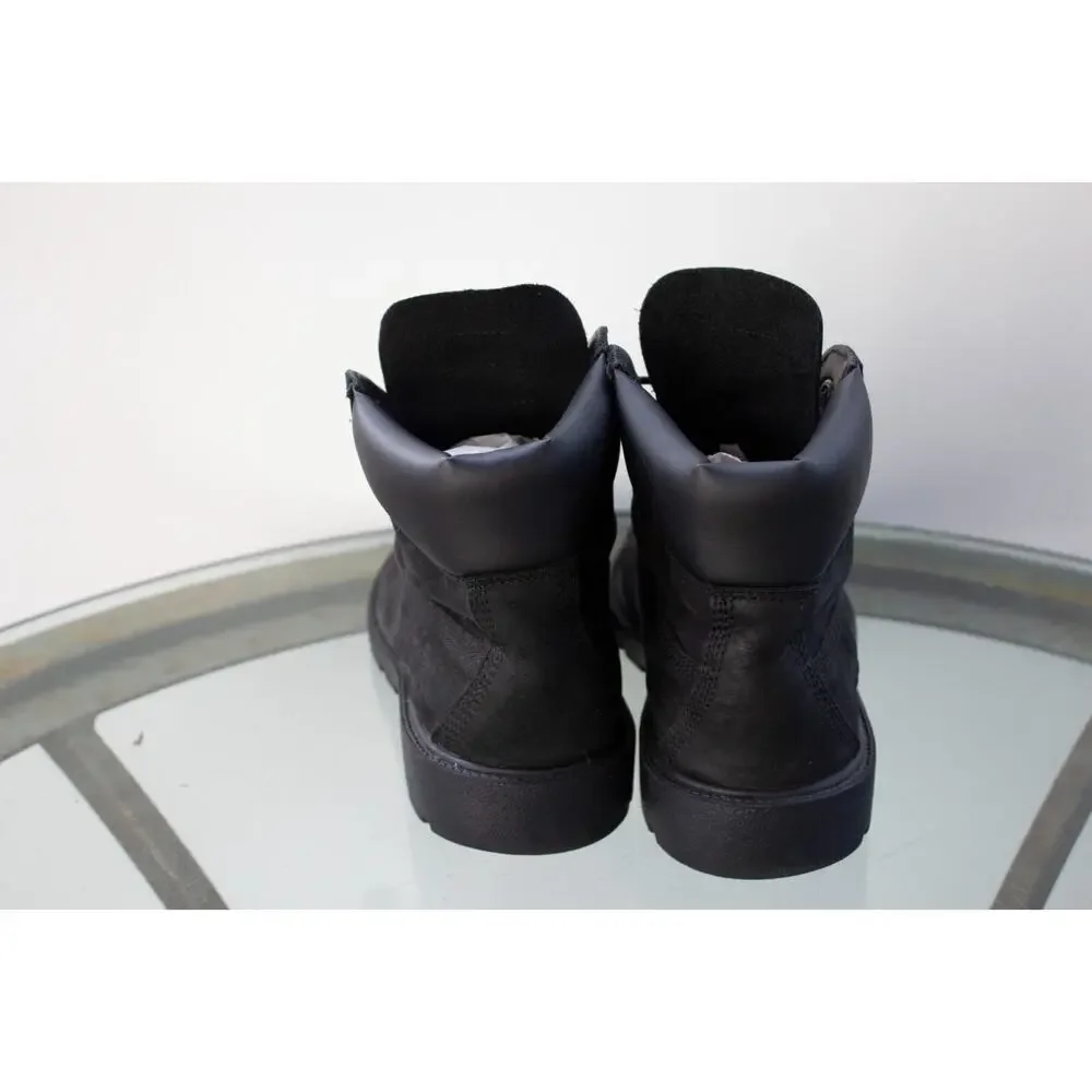 Timberland Junior 6-Inch Premium Waterproof Boot Black Leather 10910 Big Boy 5